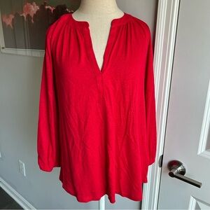 Ralph Lauren Red 3/4 Sleeve Casual Shirt | Size M | Preppy Classic